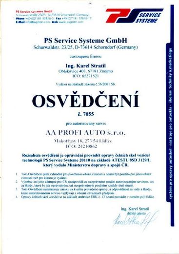 Opravy autoskel